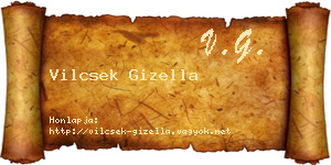 Vilcsek Gizella névjegykártya